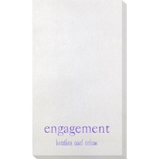 Big Word Engagement Bamboo Luxe Guest Towels